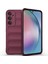 Samsung Galaxy A55 Için Kaymaz Yumuşak Silikon Telefon Kılıfı - Koyu Kırmızı (Yurt Dışından) 2