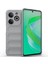 Infinix Smart 8 Için Kaymaz Yumuşak Silikon Telefon Kılıfı - Gri (Yurt Dışından) 1