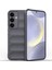 Samsung Galaxy S24+ Için Kaymaz Yumuşak Silikon Telefon Kılıfı - Koyu Gri (Yurt Dışından) 1