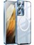 Samsung Galaxy S21 Ultra 5g Için Metal Pc Arka Lens Koruma Manyetik Kablosuz Şarj Cihazı Telefon Kılıfı Mavi (Yurt Dışından) 1