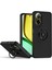 Realme C67 4g Için Yüzük Stand Mat Sert Silikon Telefon Kılıfı - Siyah (Yurt Dışından) 1