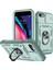 iPhone 8 Plus / 7 Plus / 6s Plus / 6 Plus Için Çift Katmanlı Slayt Lens Kapak Halka Tutucu Standı ile Telefon Kılıfı - Yeşil (Yurt Dışından) 1