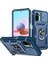 Xiaomi Redmi Note 10 4g / Note 10S Için Çift Katmanlı Slayt Lens Kapak Halka Tutucu Standı ile Telefon Kılıfı - Mavi (Yurt Dışından) 1