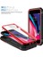 iPhone 8 Plus / 7 Plus / 6s Plus / 6 Plus Için Çift Katmanlı Slayt Lens Kapak Halka Tutucu Standı ile Telefon Kılıfı - Kırmızı (Yurt Dışından) 3