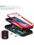 iPhone 8 Plus / 7 Plus / 6s Plus / 6 Plus Için Çift Katmanlı Slayt Lens Kapak Halka Tutucu Standı ile Telefon Kılıfı - Kırmızı (Yurt Dışından) 4