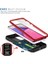 Samsung Galaxy A33 5g Için Çift Katmanlı Slayt Lens Kapak Halka Tutucu Standı ile Telefon Kılıfı - Kırmızı (Yurt Dışından) 4