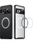 Google Pixel 7A Için Metal Pc Arka Lens Koruma Manyetik Kablosuz Şarj Cihazı Telefon Kılıfı Siyah (Yurt Dışından) 2