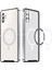 Samsung Galaxy NOTE10+/NOTE10 Plus Için Metal Pc Arka Lens Koruma Manyetik Kablosuz Şarj Cihazı Telefon Kılıfı Gümüş (Yurt Dışından) 2