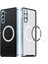 Samsung Galaxy S23 Fe Için Metal Pc Arka Lens Koruma Manyetik Kablosuz Şarj Cihazı Telefon Kılıfı Mavi (Yurt Dışından) 3
