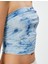 Çiçekli Tül Straplez Crop Üst Drapeli Slim Fit 5