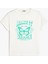 T-Shirt Kelebek Baskılı Kısa Kollu Bisiklet Yaka Pamuklu 1