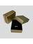 Gold/Altın Takı Kutusu 8 x 6 x 3 cm 25 Adet/Pieces Süngerli Gold Jewelry Gift Bo x With Sponge 1