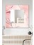Dekoratif Pudra Duvar Aynası Antre Salon Banyo Ofis Aynası 60X60 1