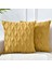 Yastık Kılıfı 18 x 18 cm Zambak Turuncu Sarı Dekoratif Boho Yastık Kılıfı Minder Örtüsü Kadife Lüks Yumuşak Peluş Kısa Yün Kanepe Kanepe Yatak Odası Araba Için, 2'Li Set (Yurt Dışından) 2