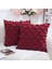 Wekity Bordo Dekoratif Yastık Kılıfı 18 x 18 Inç 2'Li Paket Boho Kanepe Ve Kanepe Için Atmak Yastık Kılıfı, Pamuk (Yurt Dışından) 1