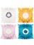 Wekity 18 x 18 cm Krizantem Ayçiçeği Atmak Yastık Kılıfı Seti, Dikiş Yaprakları Tatil Yastık, Ev Çekyat Misafir Odası Dekoru (Hafif Pembe) (Yurt Dışından) 2