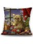 Wekıty--Led Renkli Işık Yastık Kılıfı 4 Parça, Pet Desen Yastık Kılıfı, Noel Keten Çekyat Atmak Minder Örtüsü Dekorasyonu (18" x 18")--4412 (Yurt Dışından) 1