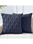 Yastık Kılıfı 20 x 20 cm Lacivert Dekoratif Boho Yastık Kılıfı Minder Örtüsü Kadife Lüks Yumuşak Peluş Kısa Yün Kanepe Kanepe Yatak Odası Araba Için, 2'Li Set (Yurt Dışından) 2