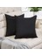 2 Set Siyah Yastık Kılıfı Rustik Keten Dekoratif Kare Atmak Yastık Kılıfı 20 x 20 Inç Kanepe Kanepe Dekorasyonu Için (Yurt Dışından) 1