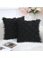 Wekity Siyah Dekoratif Yastık Kılıfı 20 x 20 Inç 2'Li Paket Boho Kanepe Ve Kanepe Için Kırlent Kılıfı, Pamuk (Yurt Dışından) 1
