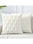 Yastık Kılıfı 20 x 20 cm Kirli Beyaz Dekoratif Yastık Kılıfı Minder Örtüsü Kadife Lüks Yumuşak Peluş Kısa Yün Kanepe Kanepe Yatak Odası Araba Için, 2'Li Set (Yurt Dışından) 1