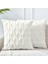 Yastık Kılıfı 20 x 20 cm Kirli Beyaz Dekoratif Yastık Kılıfı Minder Örtüsü Kadife Lüks Yumuşak Peluş Kısa Yün Kanepe Kanepe Yatak Odası Araba Için, 2'Li Set (Yurt Dışından) 2