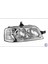 Ducato 2001-2006 Boxer Jumper Sağ Ön Far Motorlu 1347690080 Gold 1