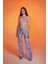 Shirred Pareo Pantolon Lila 1