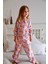Kız Çocukbebekyaka Düğmeli Kelebekli Pijama Takımı 1