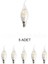 CT-4064 Edison LED Kıvrık Buji Ampul 7W Günışığı (Sarı)- 5'li Paket 1