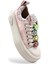 Foershadow S1900 Yüksek Tabanlı Emoji ve Taş Detaylı Pembe Kadın Sneaker Spor Ayakkabı 1