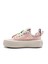Foershadow S1900 Yüksek Tabanlı Emoji ve Taş Detaylı Pembe Kadın Sneaker Spor Ayakkabı 3