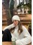 Kirli Beyaz Fermuar Detaylı Oversize Sweatshirt 2