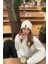 Kirli Beyaz Fermuar Detaylı Oversize Sweatshirt 3
