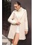 9082 Oversize Kaşe Kaban - M. Krem 2