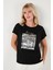Baskılı Bisiklet Yaka Regular Fit T Shirt Kadın T Shirt 6671000 3