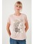 Baskılı Bisiklet Yaka Regular Fit T Shirt Kadın T Shirt 6671001 3