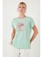 Baskılı Bisiklet Yaka Regular Fit T Shirt Kadın T Shirt 6671002 4