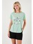 Baskılı Bisiklet Yaka Regular Fit T Shirt Kadın T Shirt 6671006 3