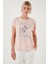Baskılı Bisiklet Yaka Regular Fit T Shirt Kadın T Shirt 6671006 2