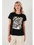 Baskılı Bisiklet Yaka Regular Fit T Shirt Kadın T Shirt 6671001 3