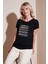 Baskılı Bisiklet Yaka Regular Fit T Shirt Kadın T Shirt 6671003 1