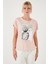 Baskılı Bisiklet Yaka Regular Fit T Shirt Kadın T Shirt 6671004 3