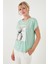 Baskılı Bisiklet Yaka Regular Fit T Shirt Kadın T Shirt 6671004 2
