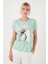 Baskılı Bisiklet Yaka Regular Fit T Shirt Kadın T Shirt 6671004 3