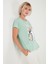 Baskılı Bisiklet Yaka Regular Fit T Shirt Kadın T Shirt 6671004 4