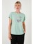 Baskılı Bisiklet Yaka Regular Fit T Shirt Kadın T Shirt 6671005 2