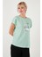 Baskılı Bisiklet Yaka Regular Fit T Shirt Kadın T Shirt 6671005 4