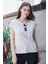 Kadın Kayık Yaka Düşük Omuzlu Kırışmaz Span Karışımlı Şık T-Shirt Bluz-Şampanya 2