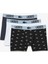 Erkek Baskılı 3'lü Renkli Boxer 5H9972 Shq 2
